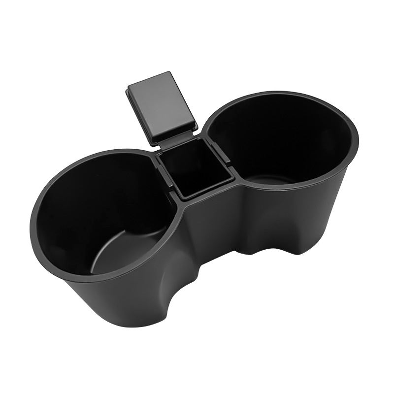 YATE Custom Portable Dual Cup Stand Organizer for Tesla Model 3/Y | Silicone Cup Holder